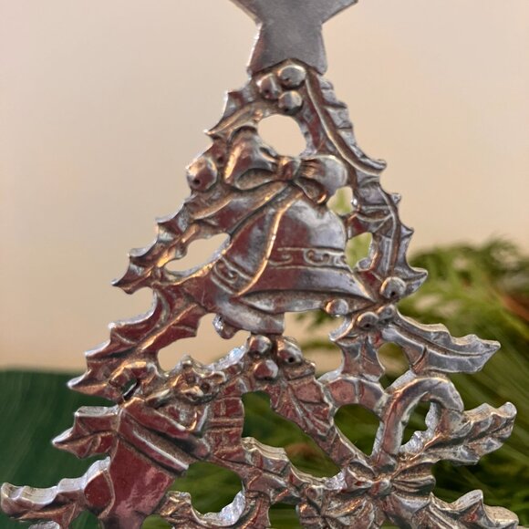 Vintage Seagull Pewter Christmas Tree w Musical Instruments - Picture 2 of 7